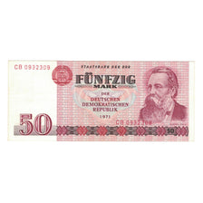 Banknote, Germany - Democratic Republic, 50 Mark, 1971, KM:30a, AU(55-58)