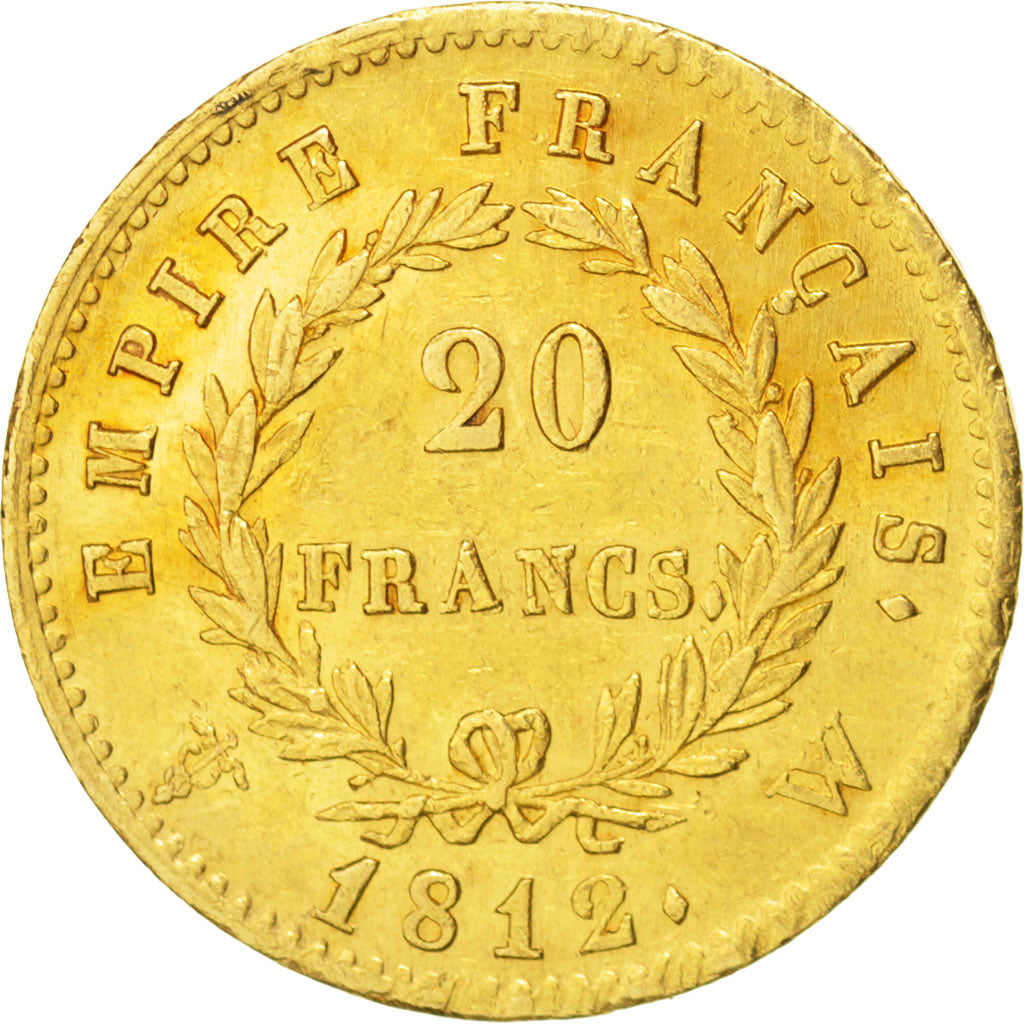 Monnaie, France, Napoléon I, 20 Francs, 1812, Lille, PCGS, AU58, SUP, Or