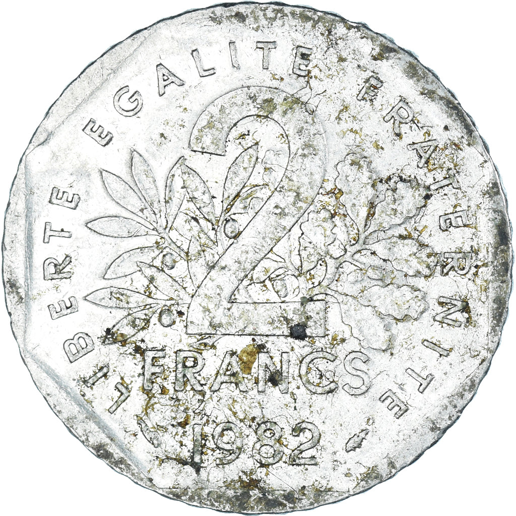 Moneta, Francja, 2 Francs, 1982
