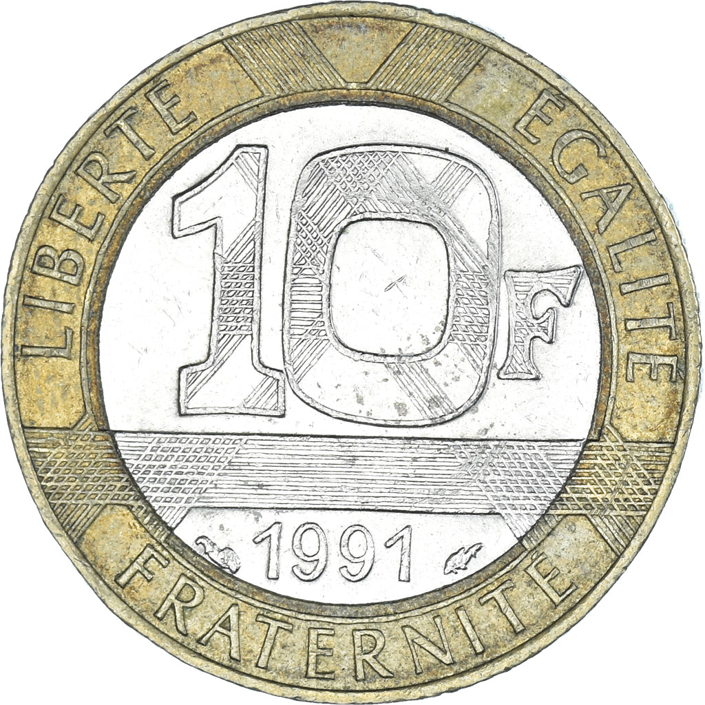 Coin, France, 10 Francs, 1991