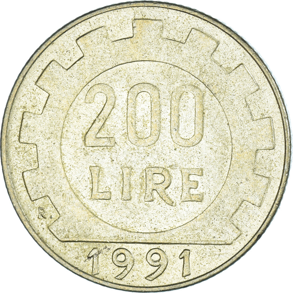 Moneta, Italia, 200 Lire, 1991