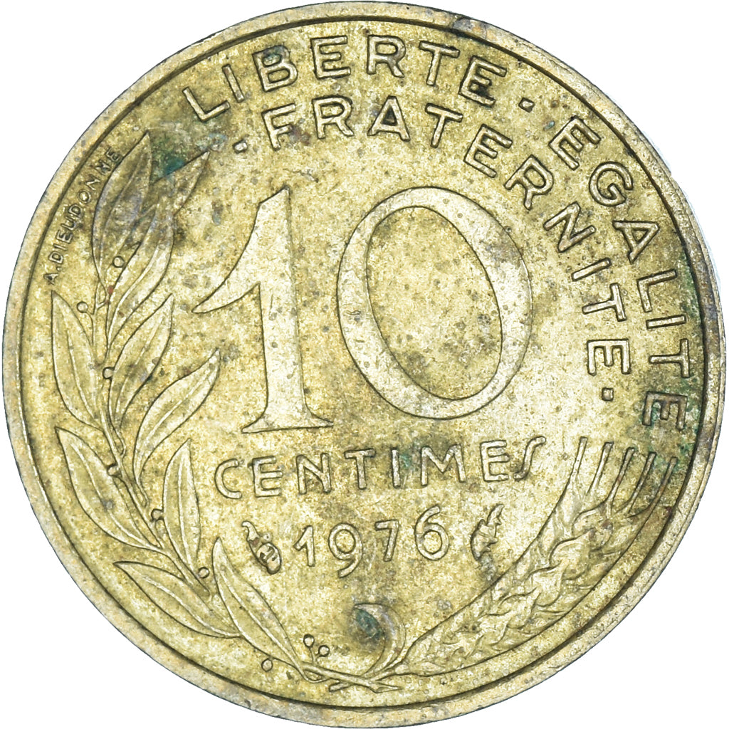 Coin, France, 10 Centimes, 1976
