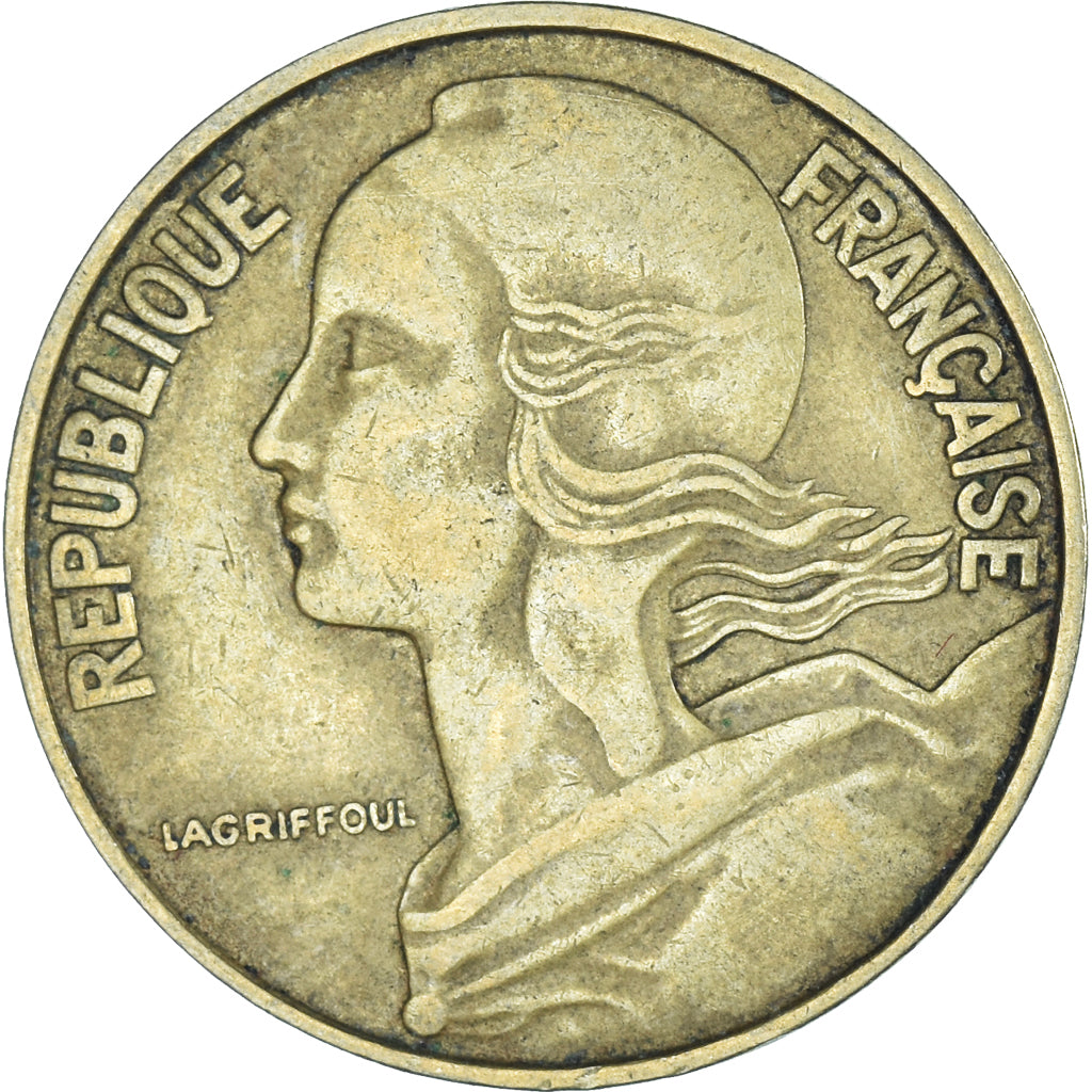 Moneta, Francja, 20 Centimes, 1964