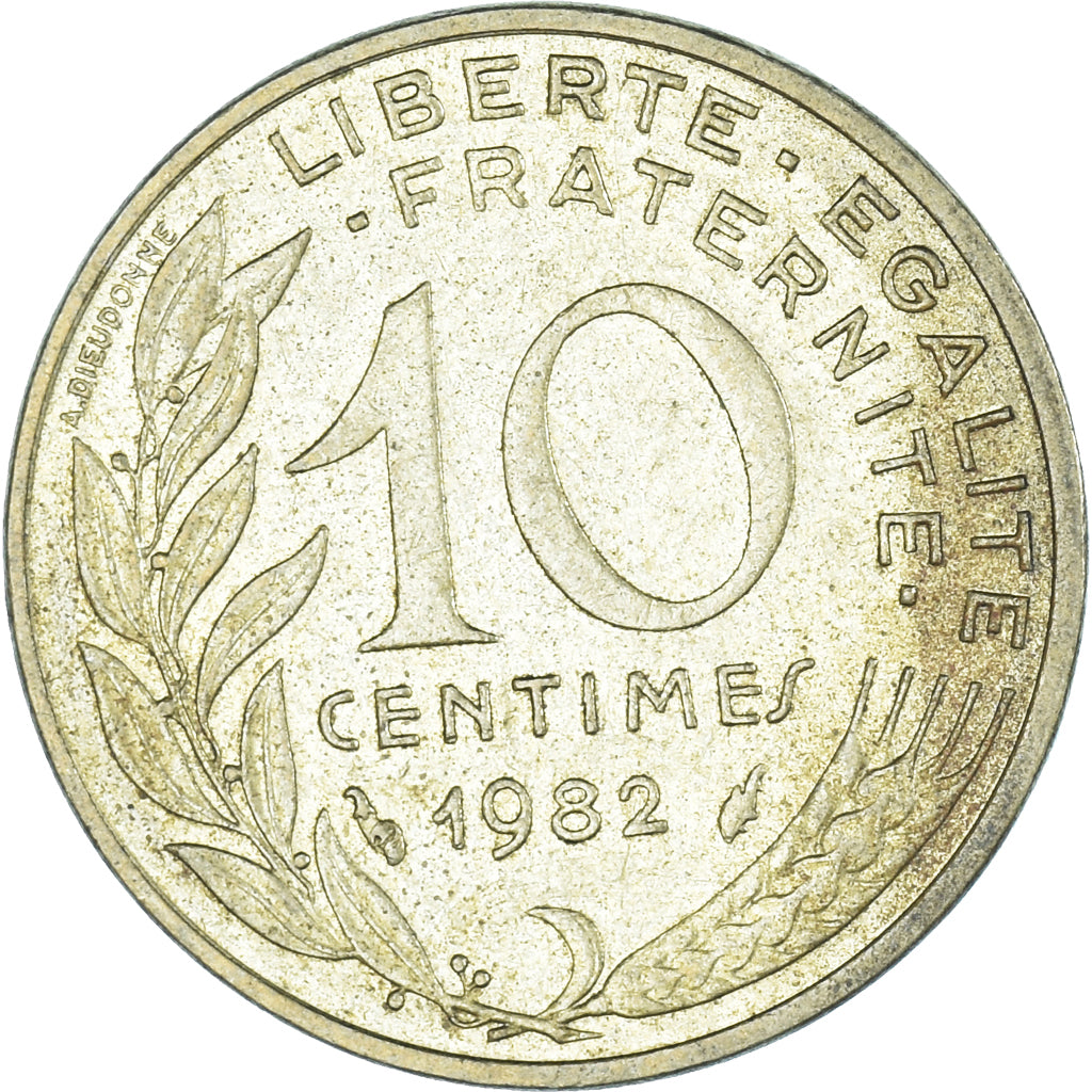 Coin, France, 10 Centimes, 1982