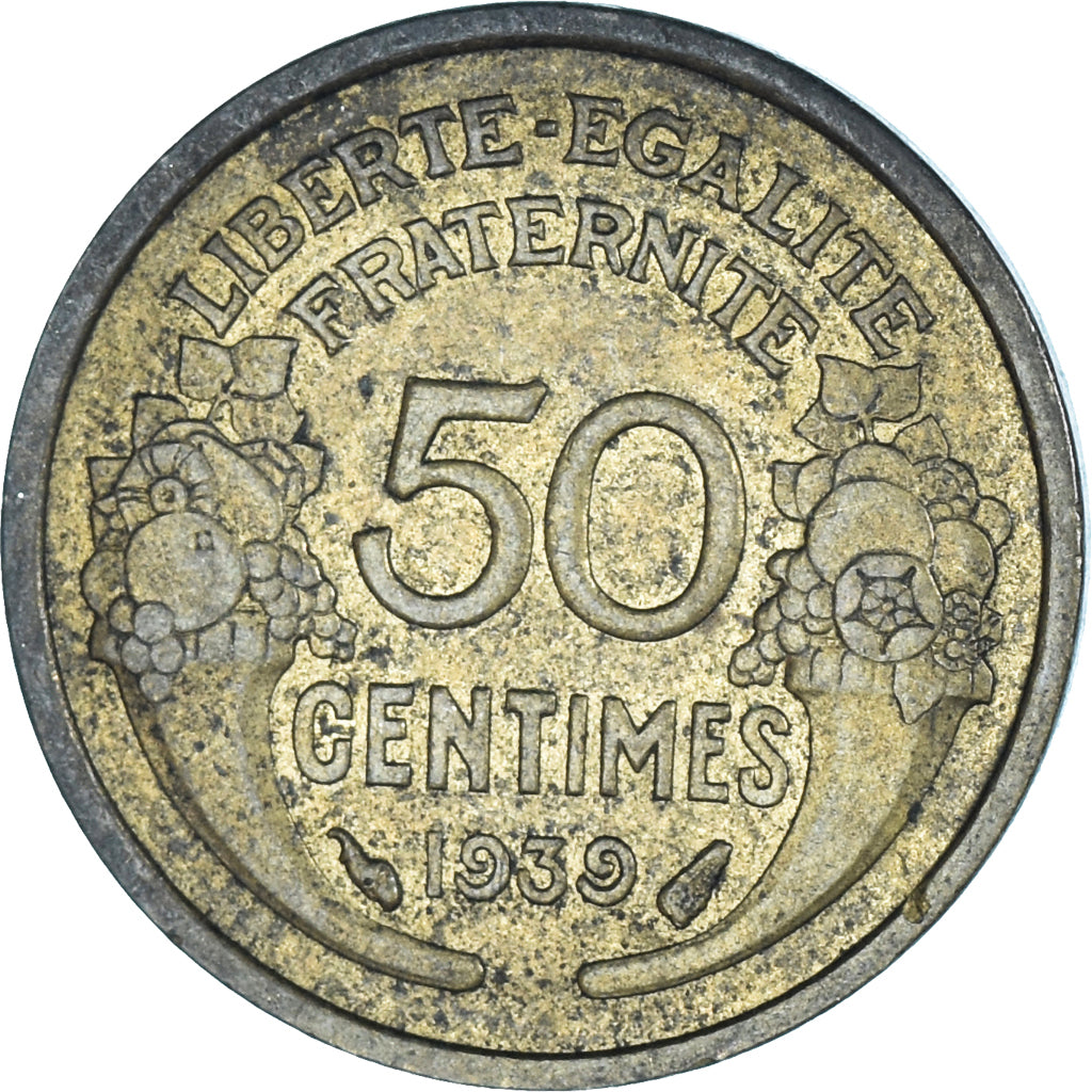 Coin, France, 50 Centimes, 1939