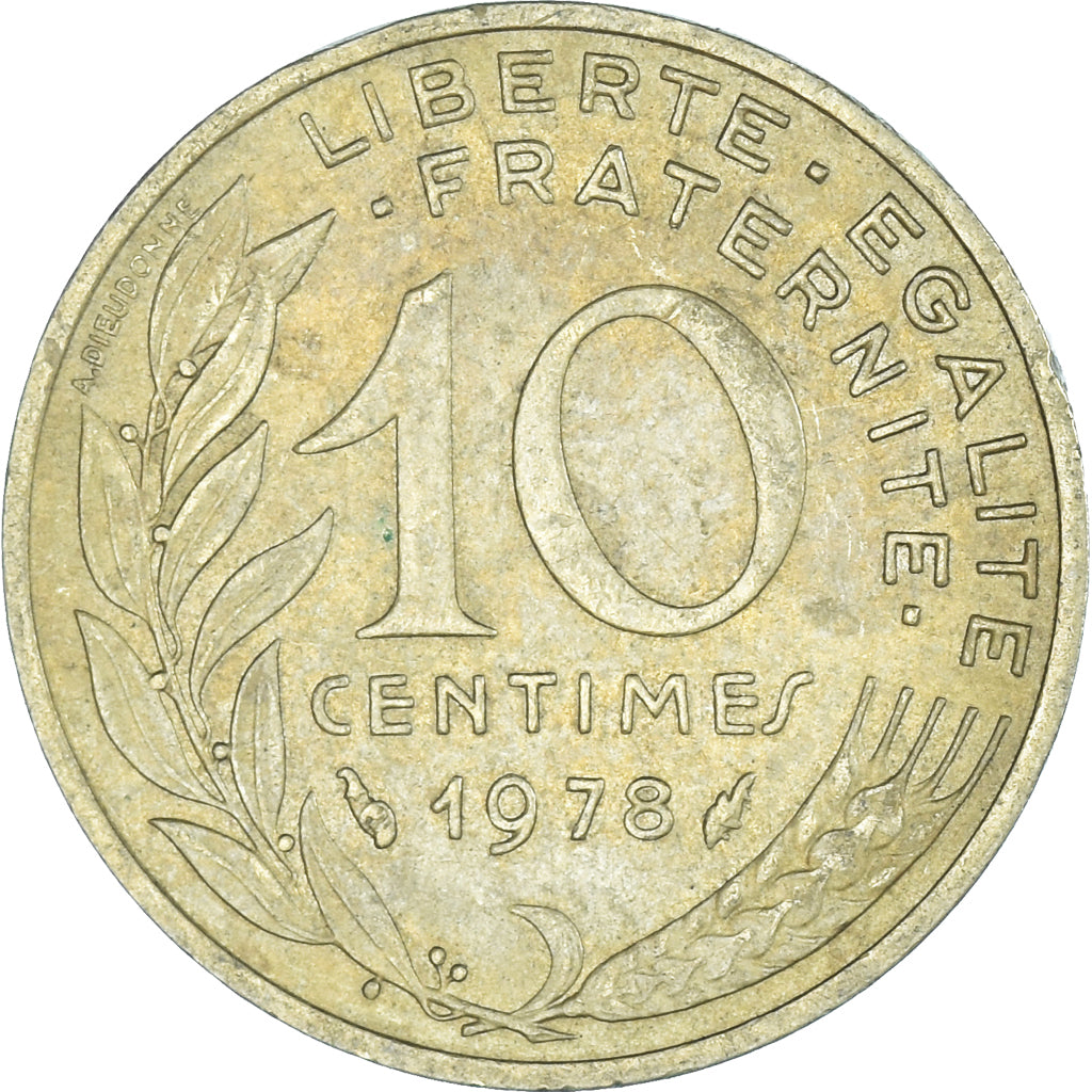 Coin, France, 10 Centimes, 1978