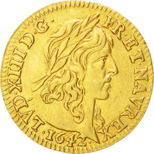 Moneda, Francia, Louis XIII, 1/2 Louis d'or, 1/2 Louis d'or, 1642, Paris, EBC