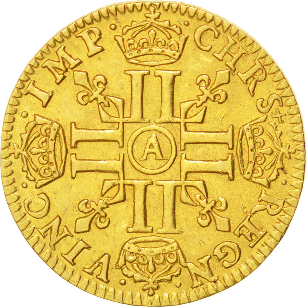 Monnaie, France, Louis XIII, 1/2 Louis d'or, 1/2 Louis d'or, 1642, Paris, SUP