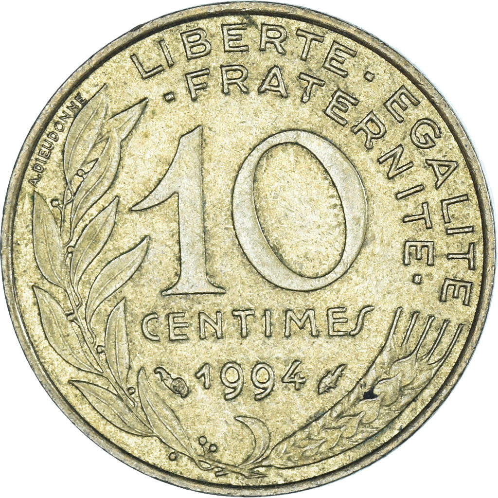 Moneta, Francia, 10 Centimes, 1994