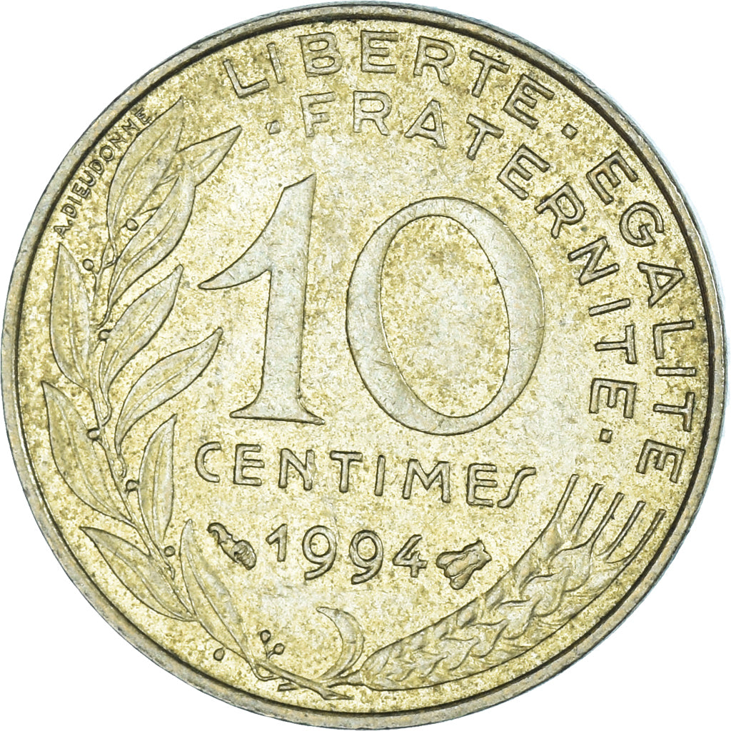 Coin, France, 10 Centimes, 1994
