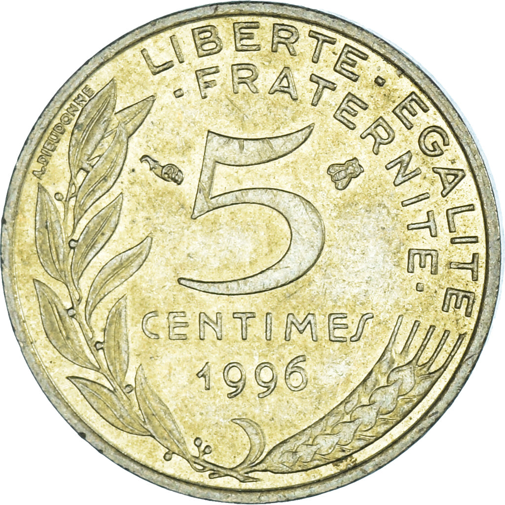 Moneta, Francia, 5 Centimes, 1996
