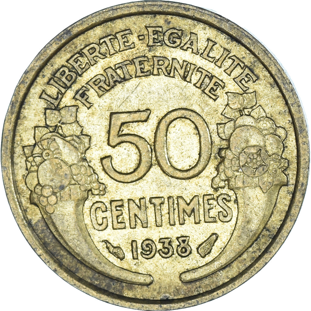 Coin, France, 50 Centimes, 1938