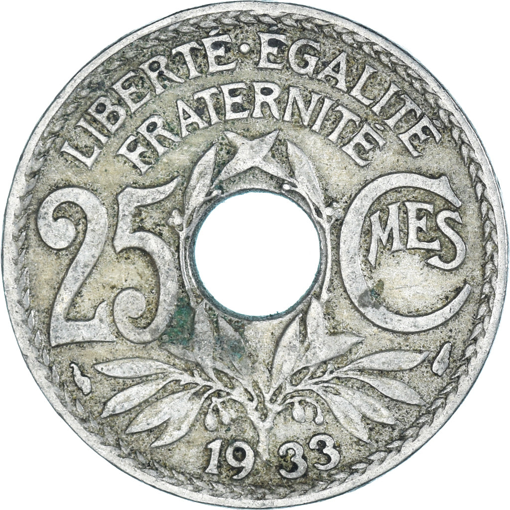 Moneta, Francia, 25 Centimes, 1933