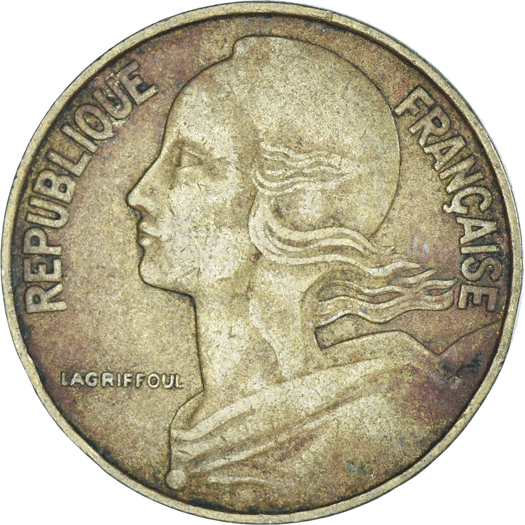 Moneta, Francja, 20 Centimes, 1968
