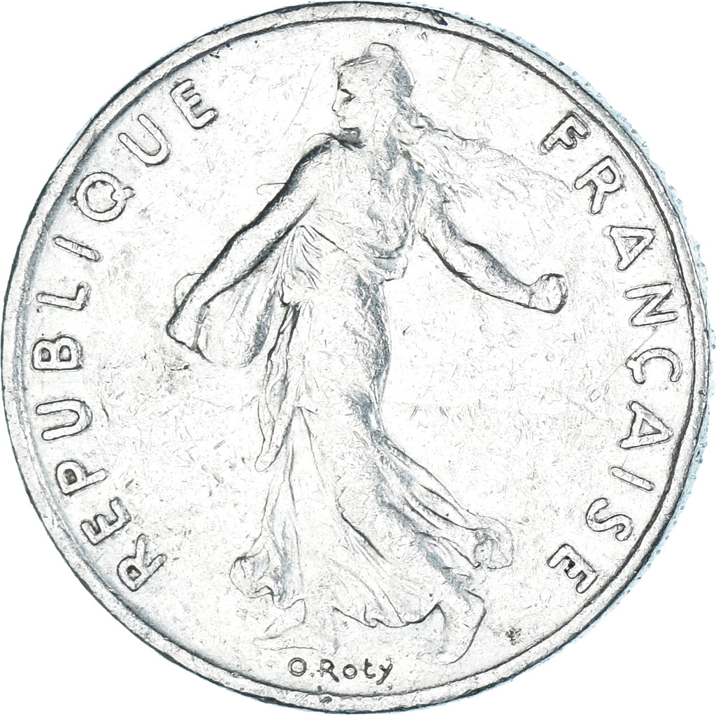 Coin, France, 1/2 Franc, 1984
