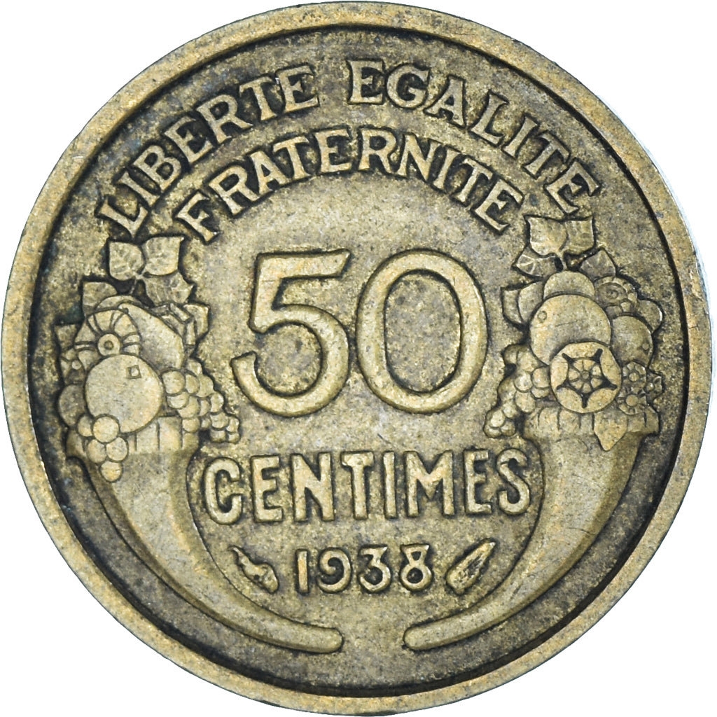Moneta, Francia, 50 Centimes, 1938