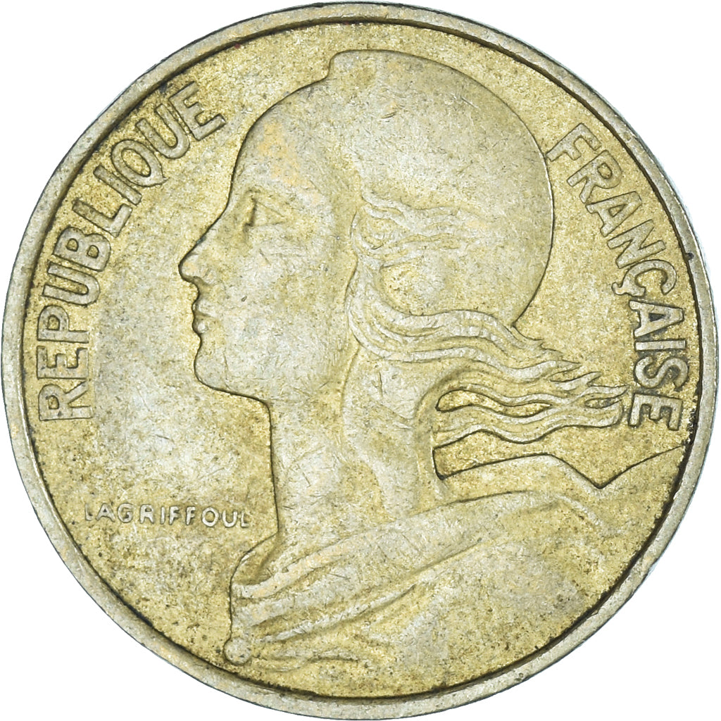 Coin, France, 10 Centimes, 1976