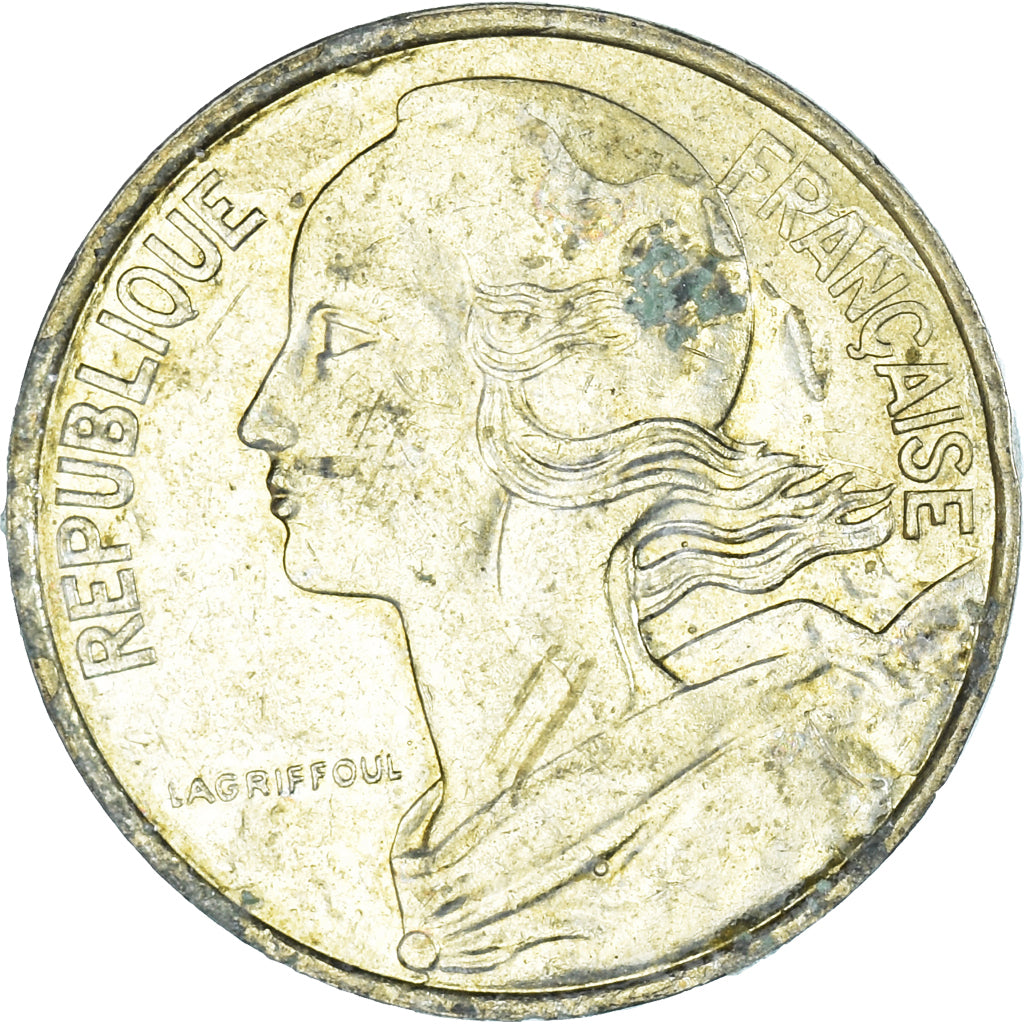 Moeda, França, 10 Centimes, 1998
