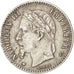 FRANCE, Napoléon III, 50 Centimes, 1867, Strasbourg, KM #814.2, EF(40-45), S...