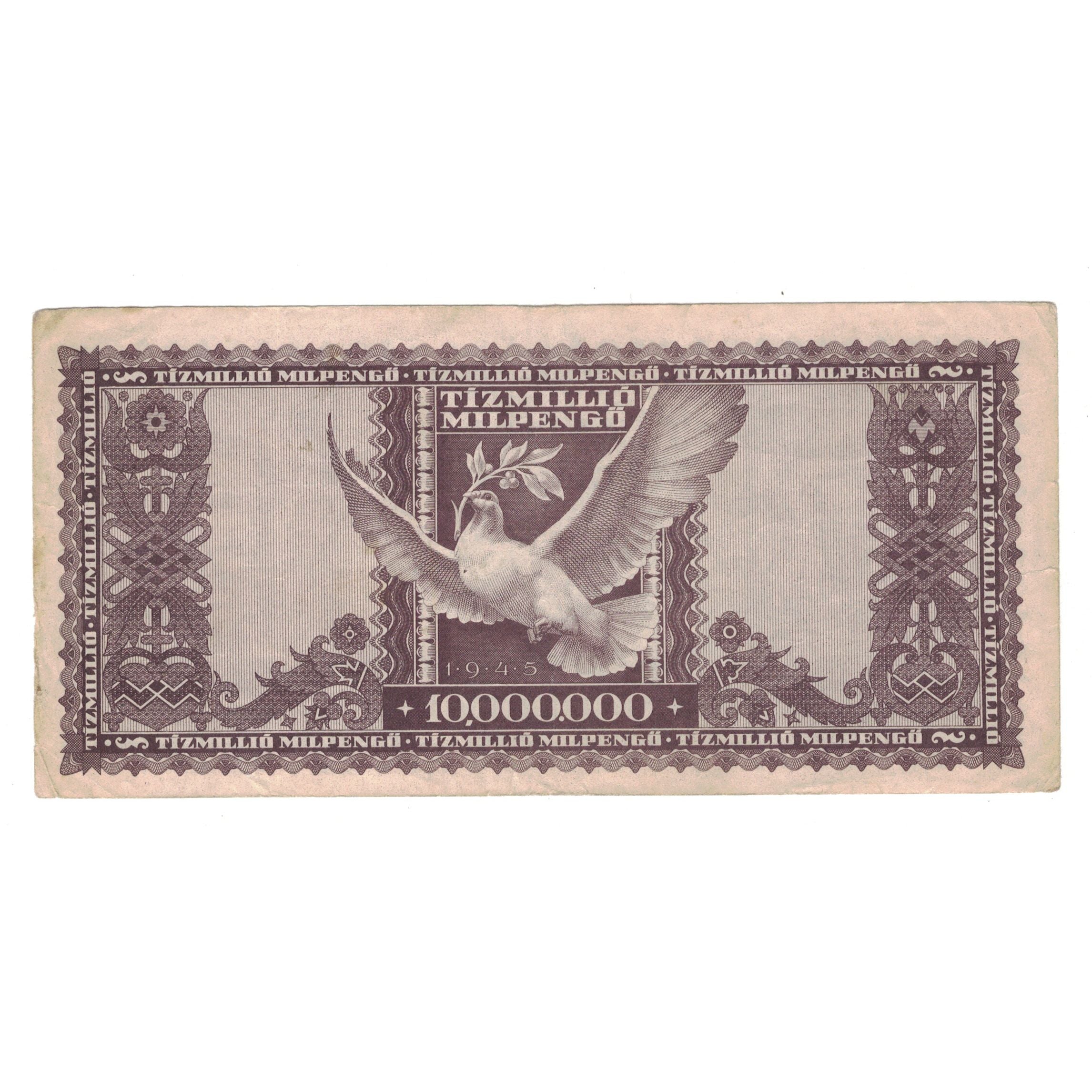Banconote, Ungheria, 10 Million Milpengö, 1946, 1946-05-25, KM:129, BB