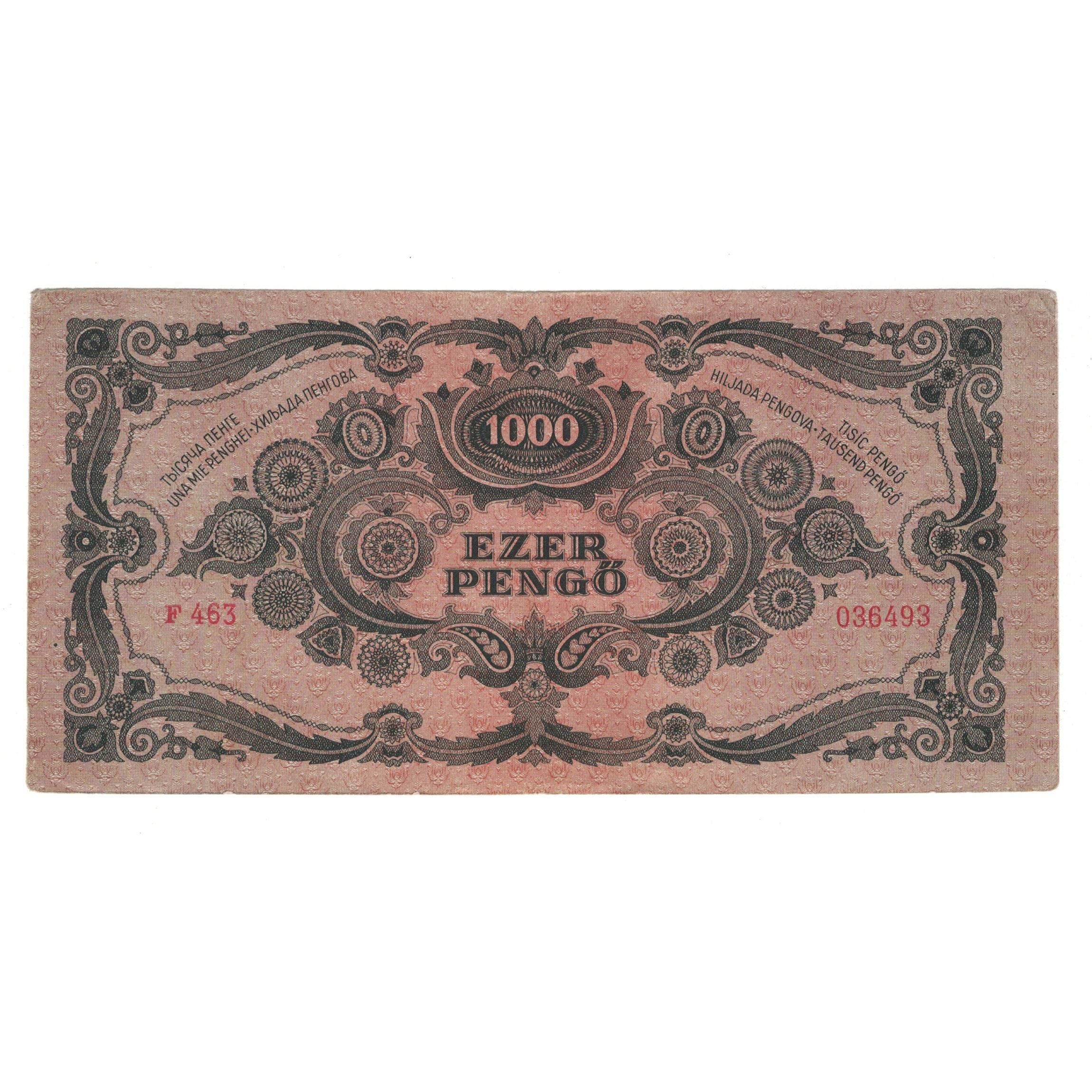 Banknote, Hungary, 1000 Pengö, 1945, 1945-07-15, KM:118b, AU(50-53)