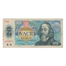 Banknote, Czechoslovakia, 20 Korun, 1988, KM:95, VF(20-25)