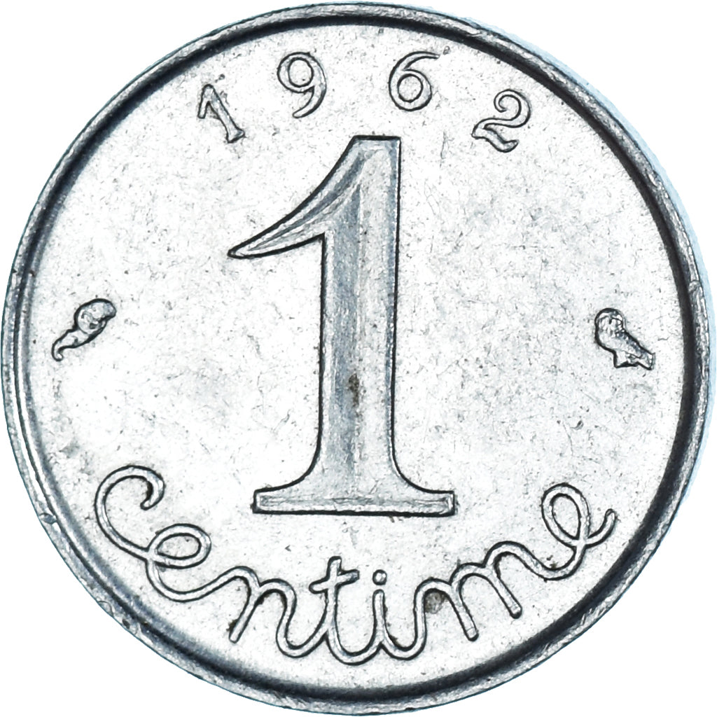 Moneda, Francia, Centime, 1962