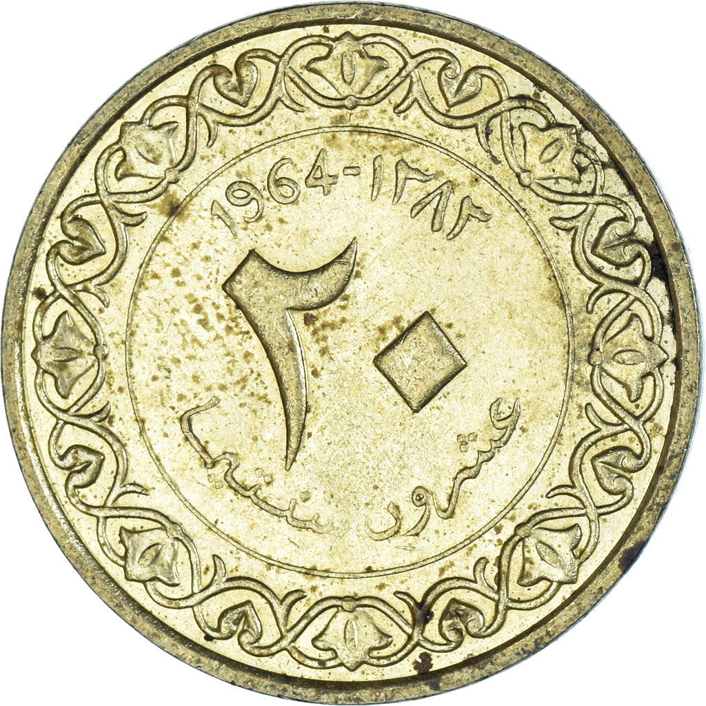 Moeda, Argélia, 20 Centimes, 1964