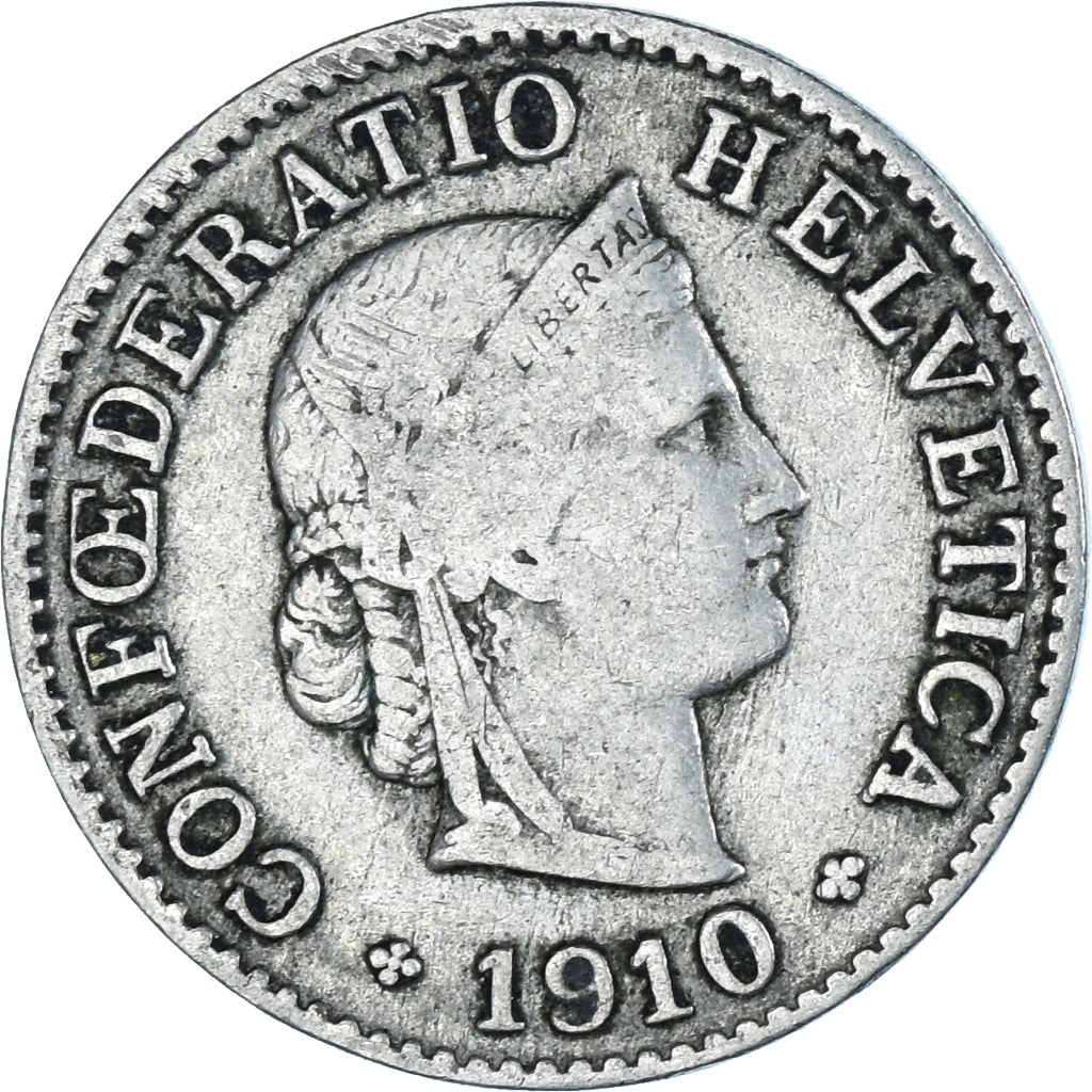 Münze, Schweiz, 5 Rappen, 1910