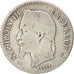 FRANCE, Napoléon III, 50 Centimes, 1866, Paris, KM #814.1, VG(8-10), Silver, 18,