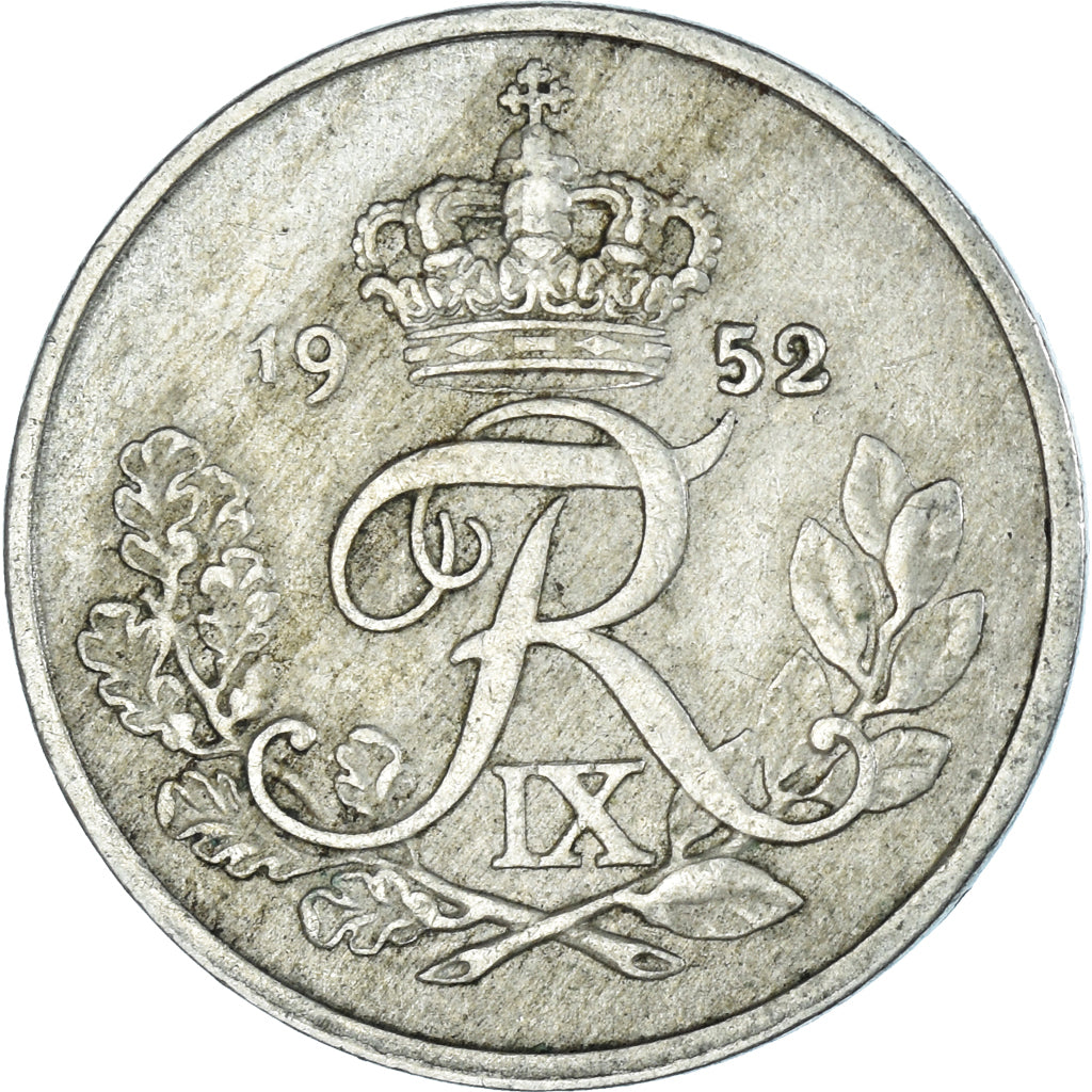 Munten, Denemarken, 25 Öre, 1952