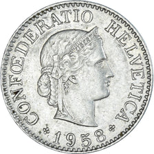 Monnaie, Suisse, 10 Rappen, 1958