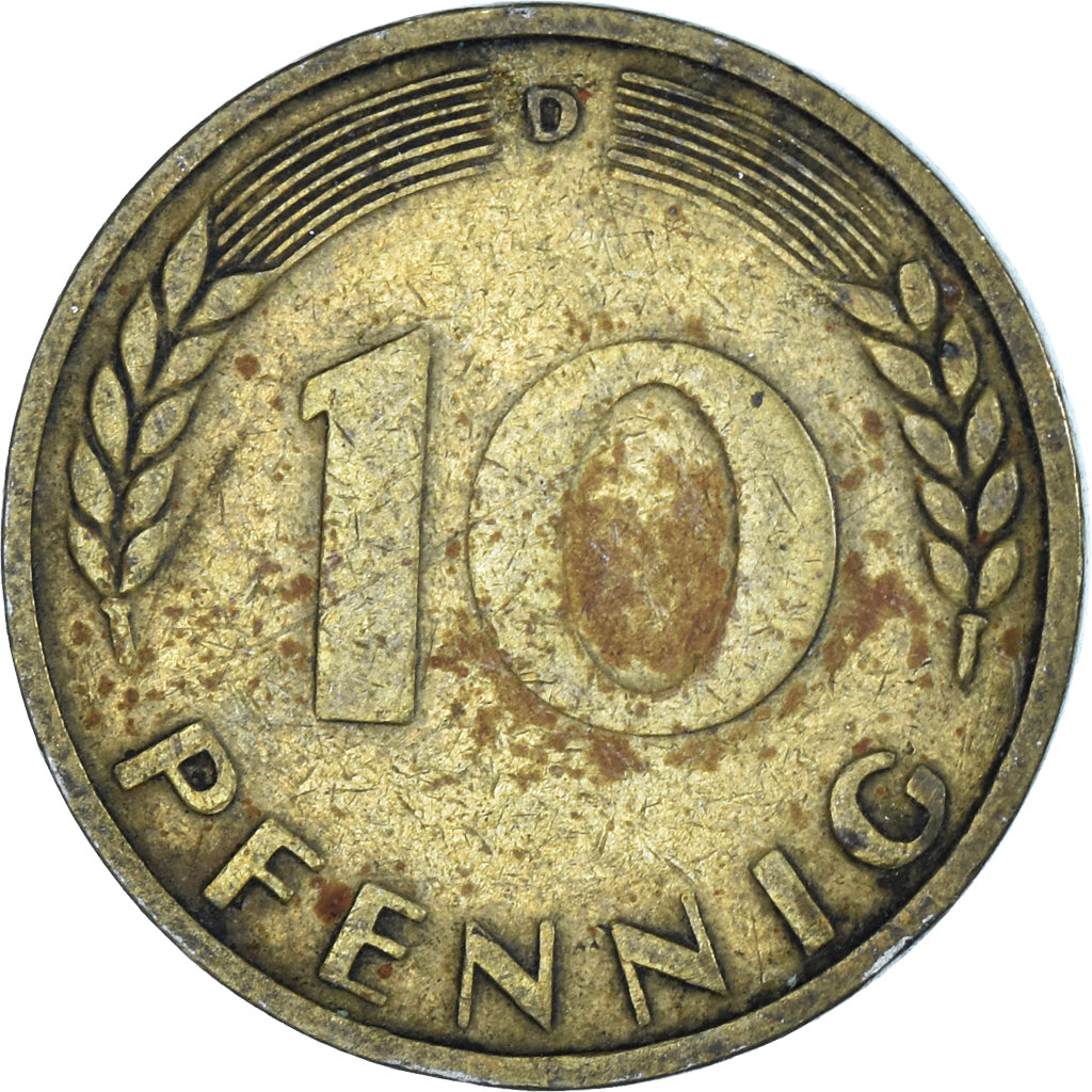 Coin, GERMANY - FEDERAL REPUBLIC, 10 Pfennig, 1949
