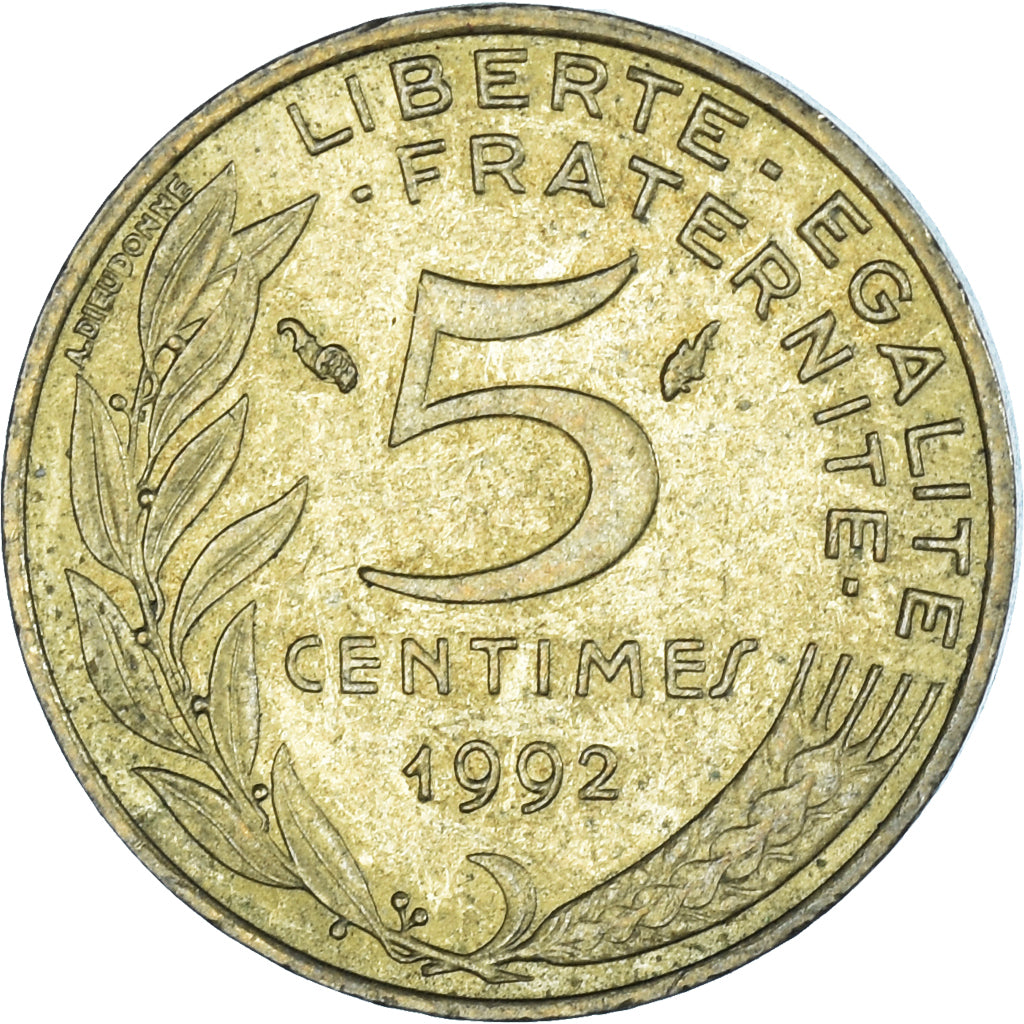 Moneta, Francia, 5 Centimes, 1992