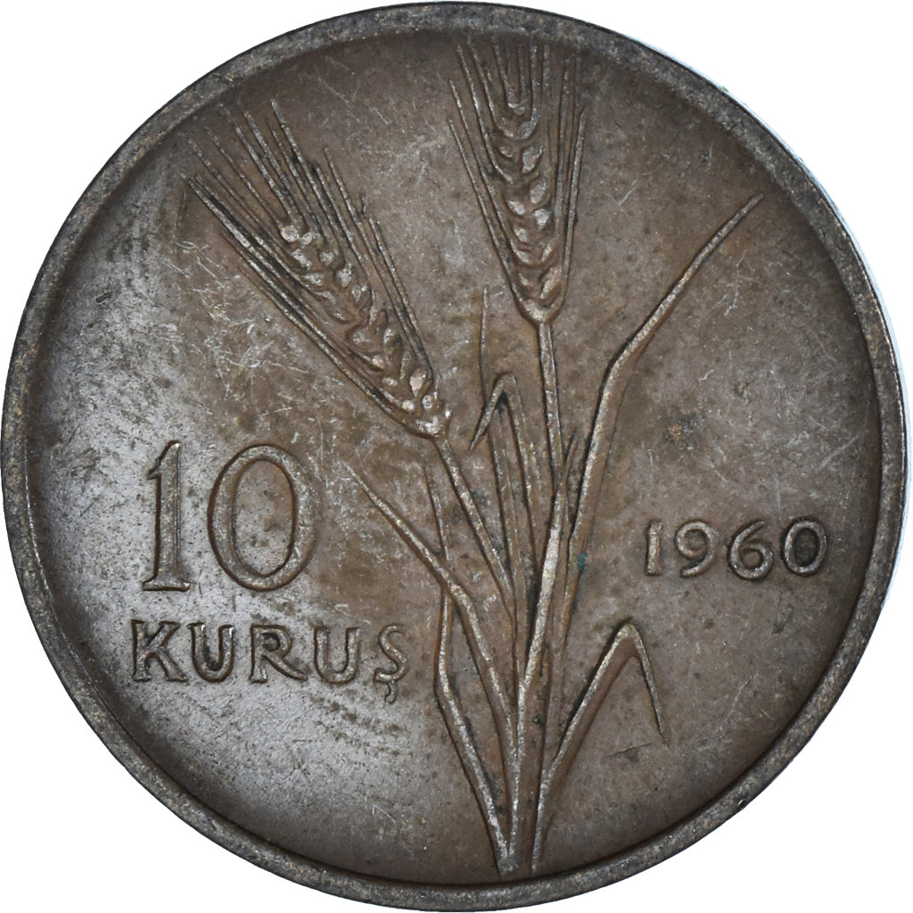 Moneta, Turchia, 10 Kurus, 1960