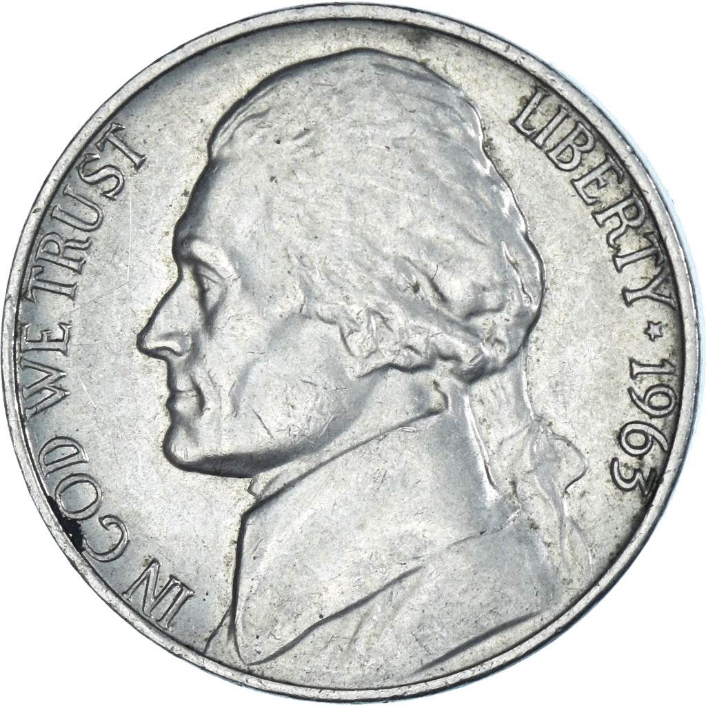 Moneta, Stati Uniti, 5 Cents, 1963