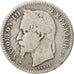 FRANCE, Napoléon III, 50 Centimes, 1868, Paris, KM #814.1, VG(8-10), Silver, 18,