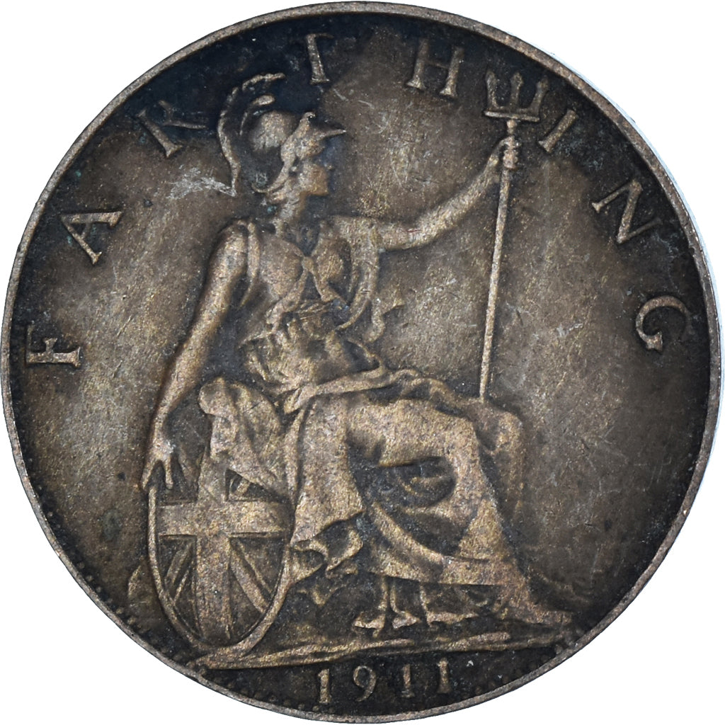Moneta, Gran Bretagna, Farthing, 1911