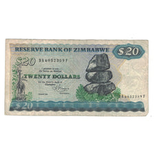 Banknote, Zimbabwe, 20 Dollars, 1983, KM:4c, VF(20-25)