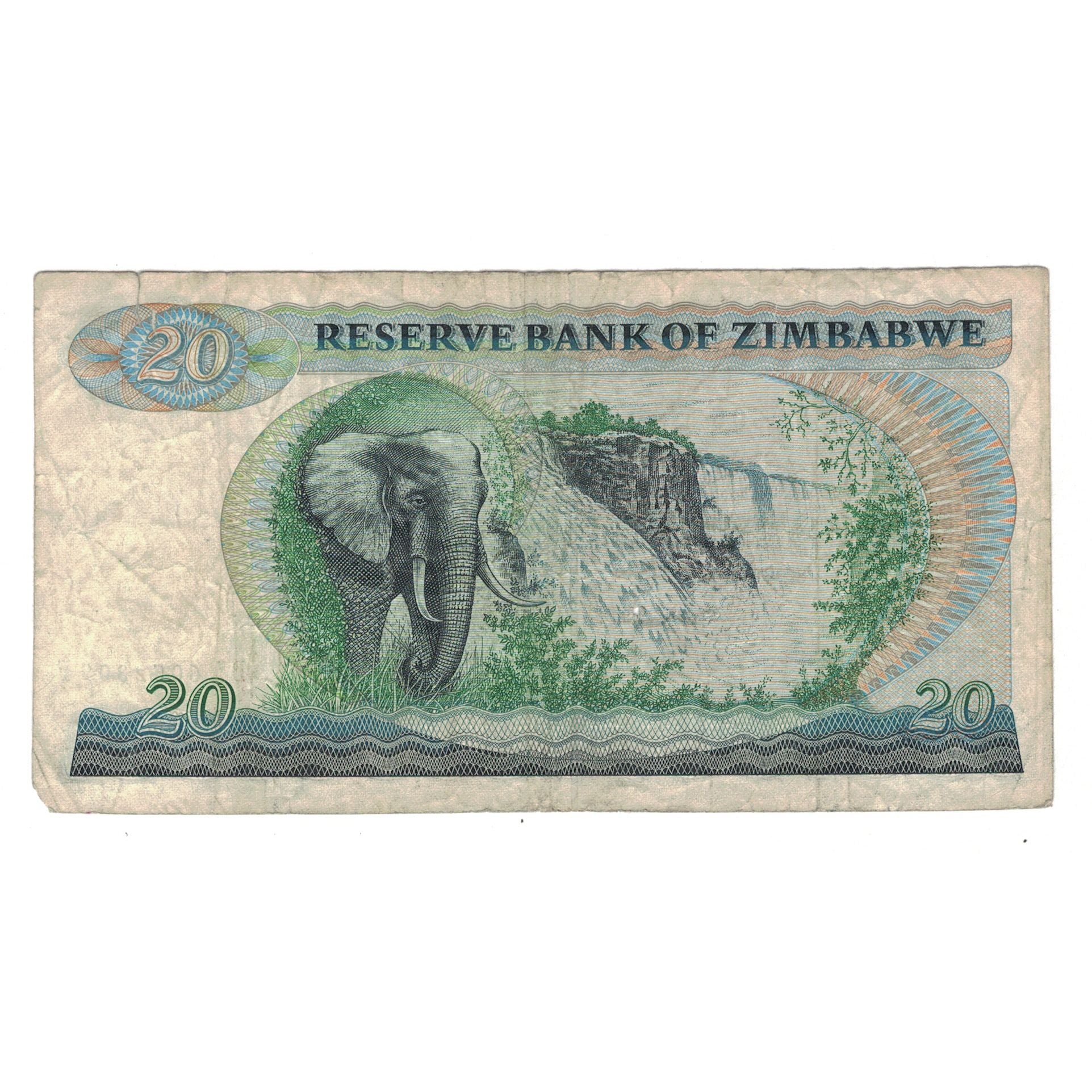 Banknote, Zimbabwe, 20 Dollars, 1983, KM:4c, VF(20-25)