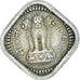 Coin, India, 5 Naye Paise, 1957