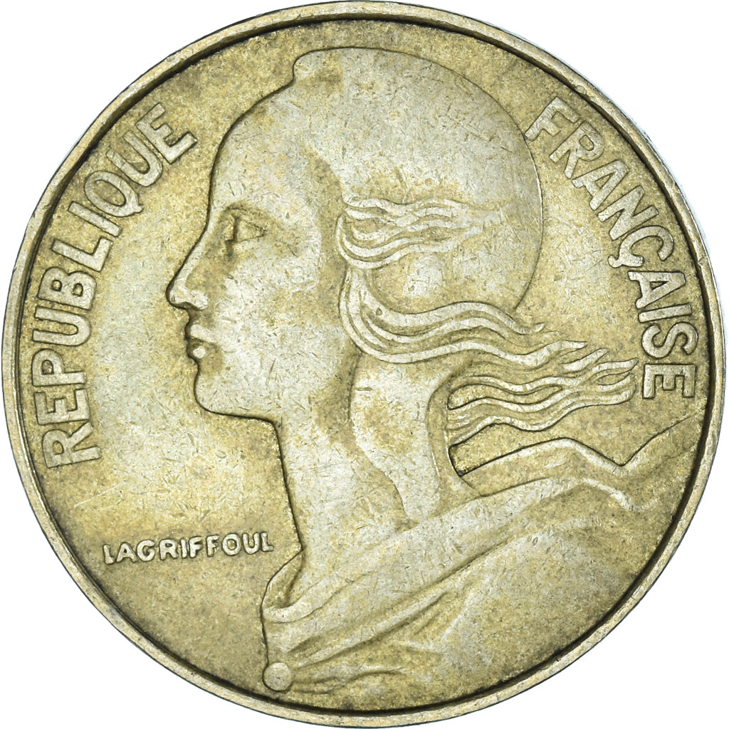 Moneta, Francja, 20 Centimes, 1973