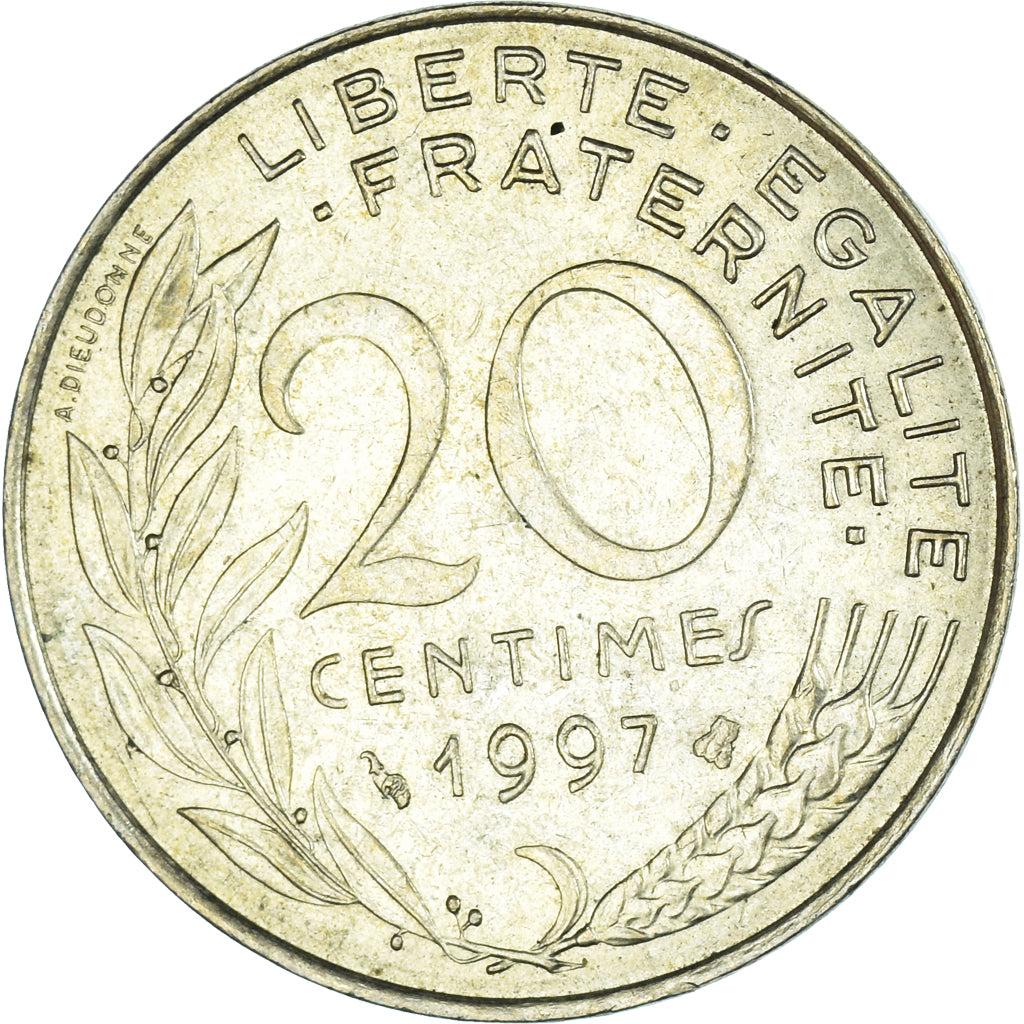 Münze, Frankreich, 20 Centimes, 1997