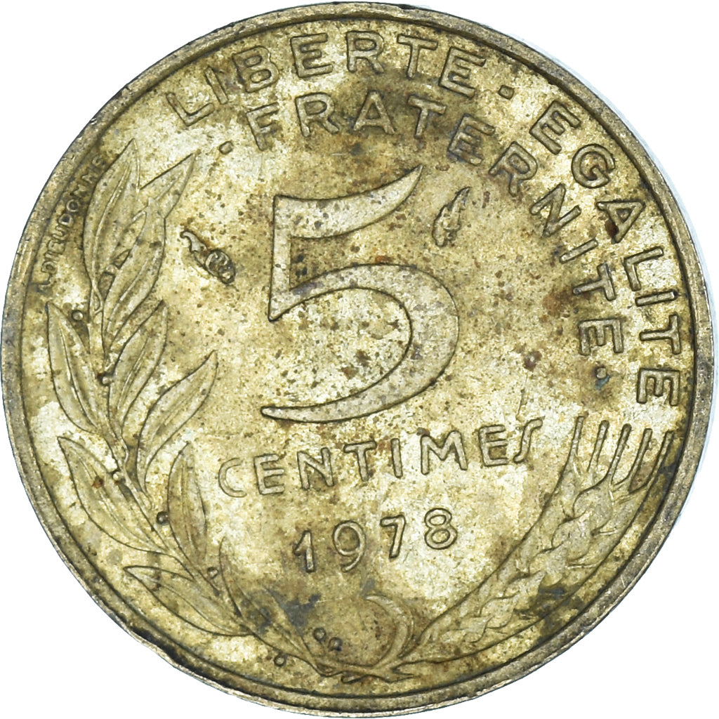 Moneta, Francia, 5 Centimes, 1978