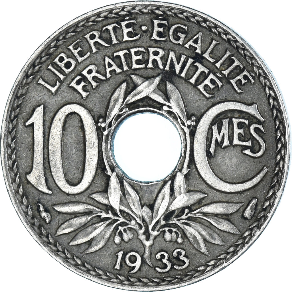 Moeda, França, 10 Centimes, 1933