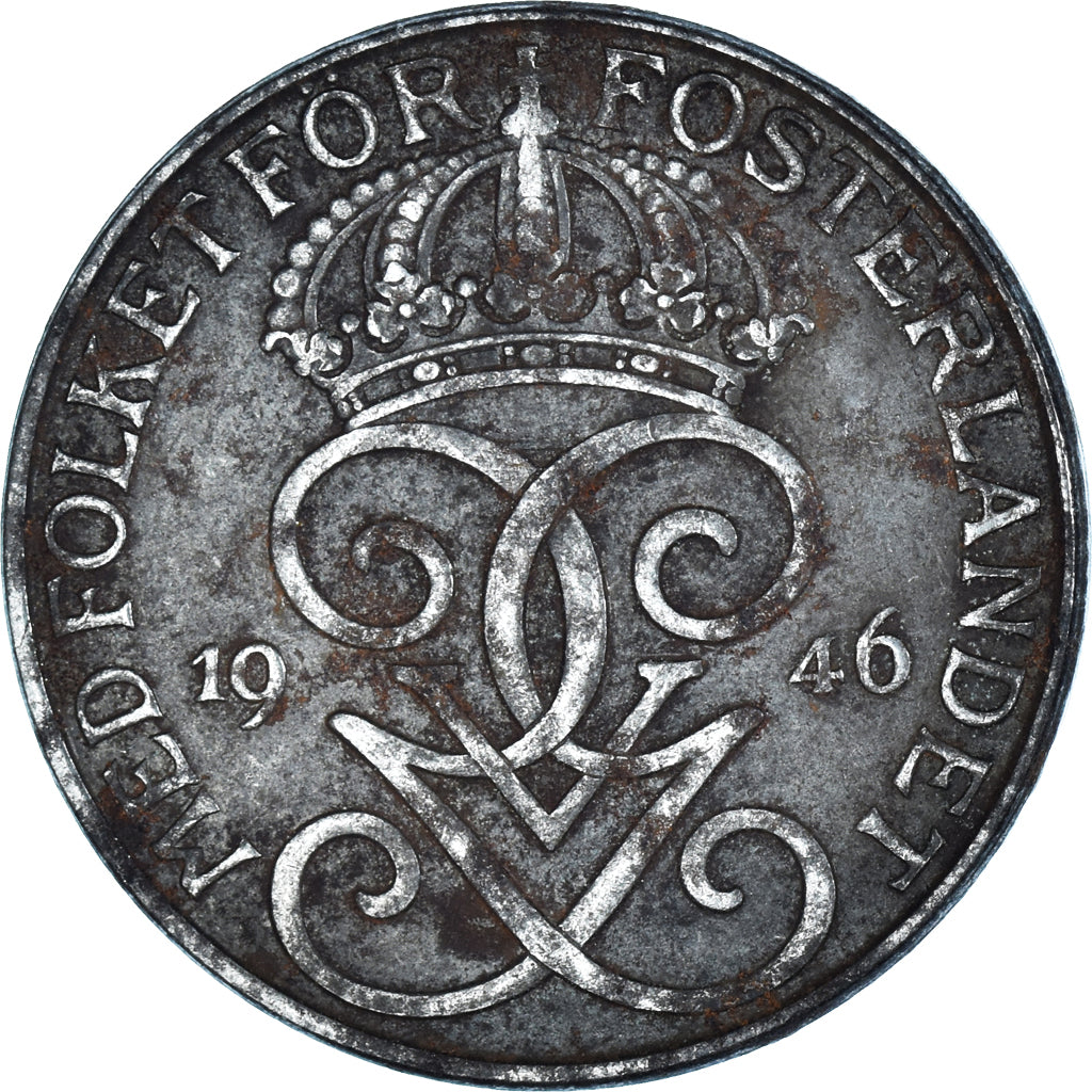 Moneda, Suecia, 5 Öre, 1946