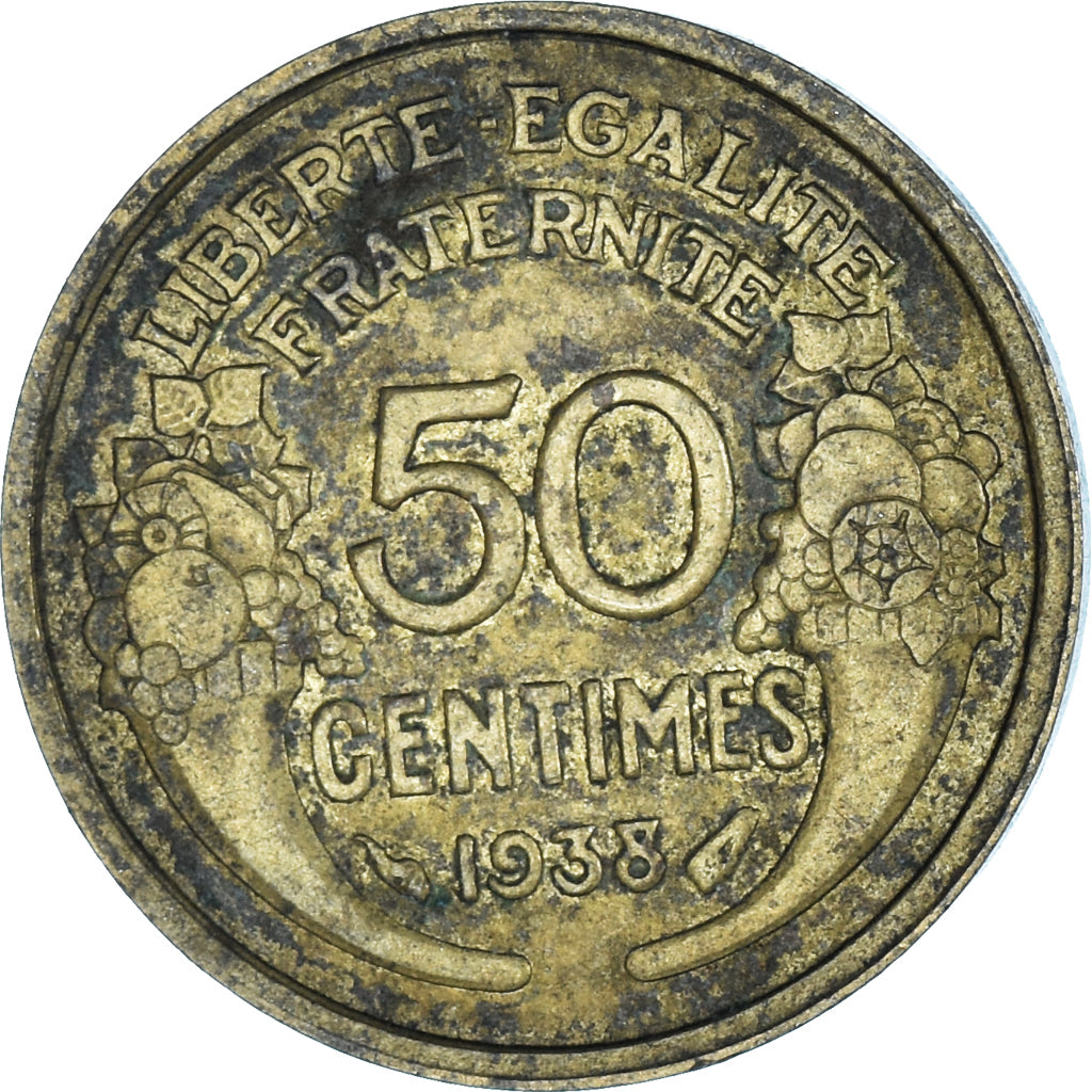 Münze, Frankreich, 50 Centimes, 1938