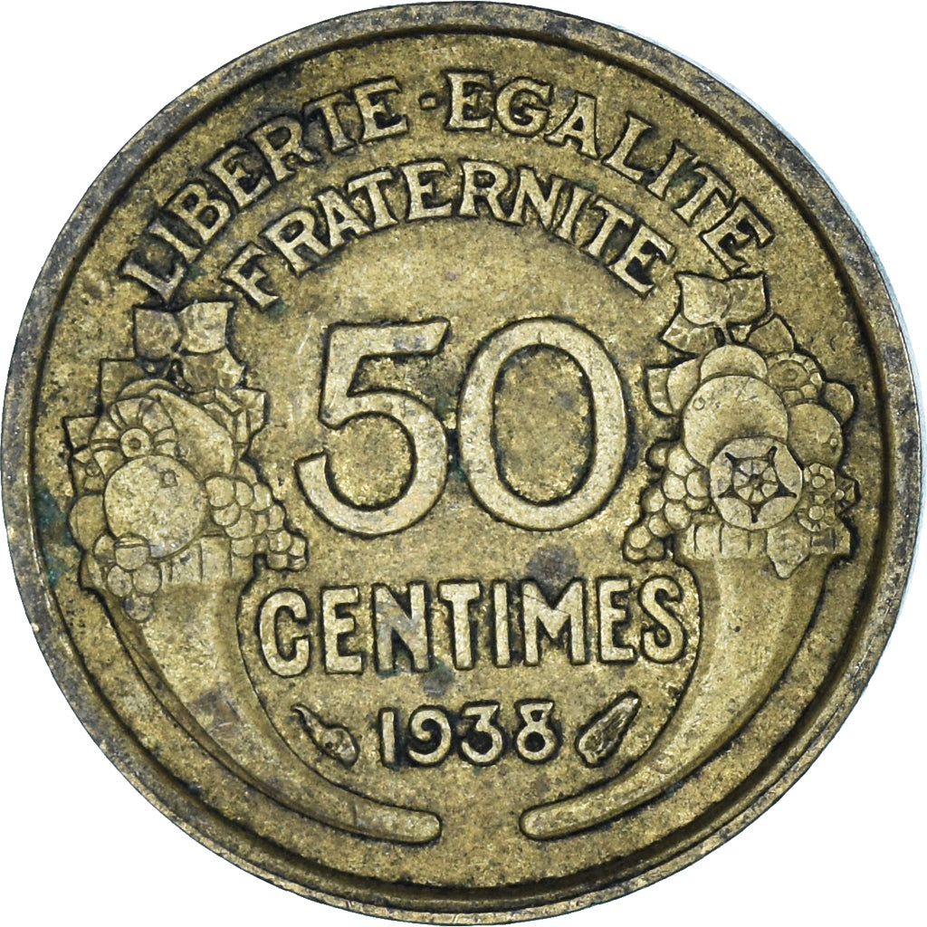 Coin, France, 50 Centimes, 1938