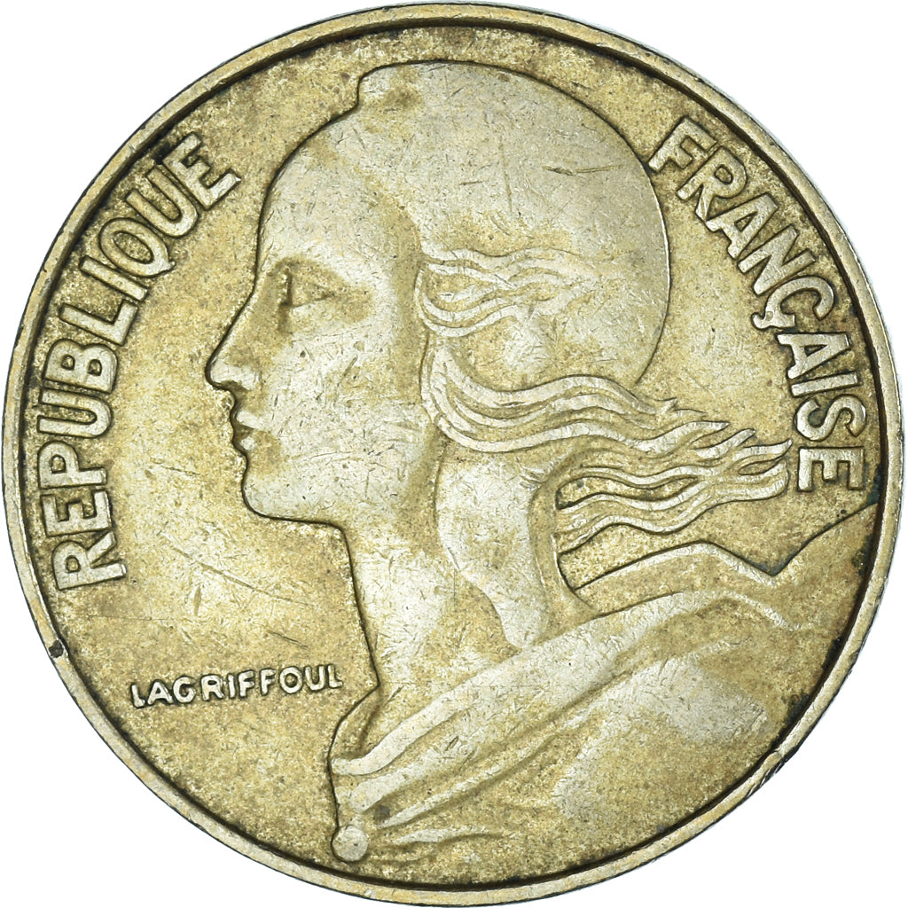 Moneta, Francja, 20 Centimes, 1972
