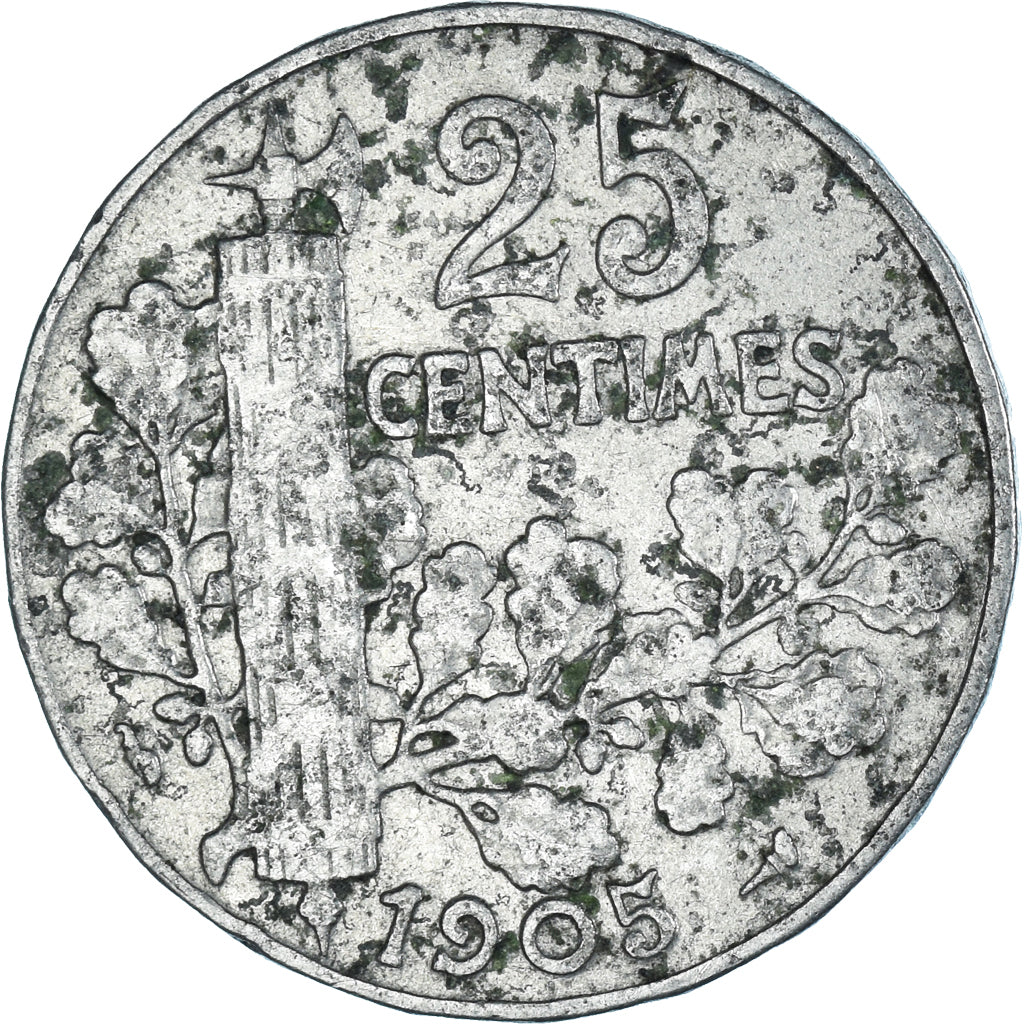 Moneta, Francja, 25 Centimes, 1905